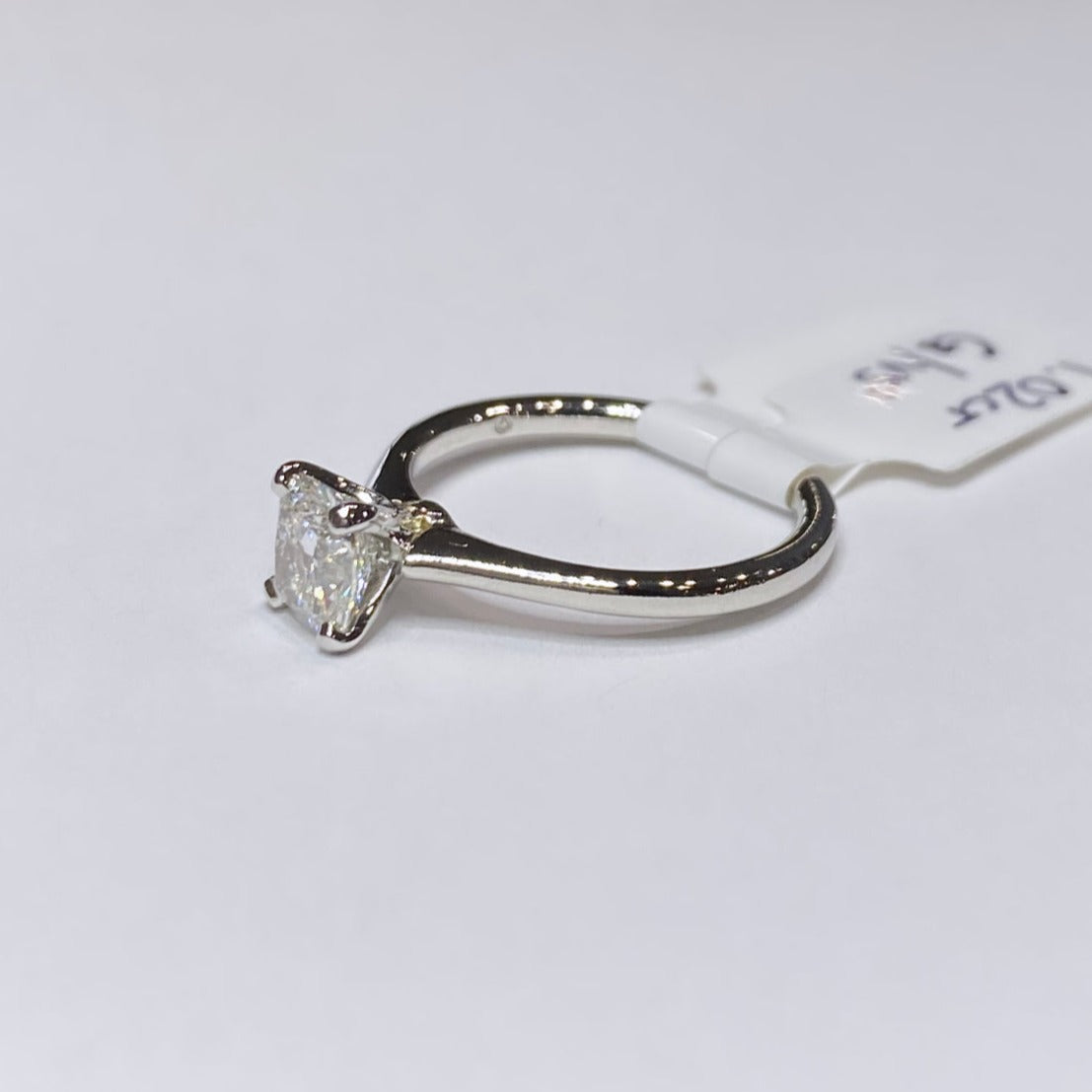 1.02ct Cushion Cut G.I.A Certified Platinum Solitaire