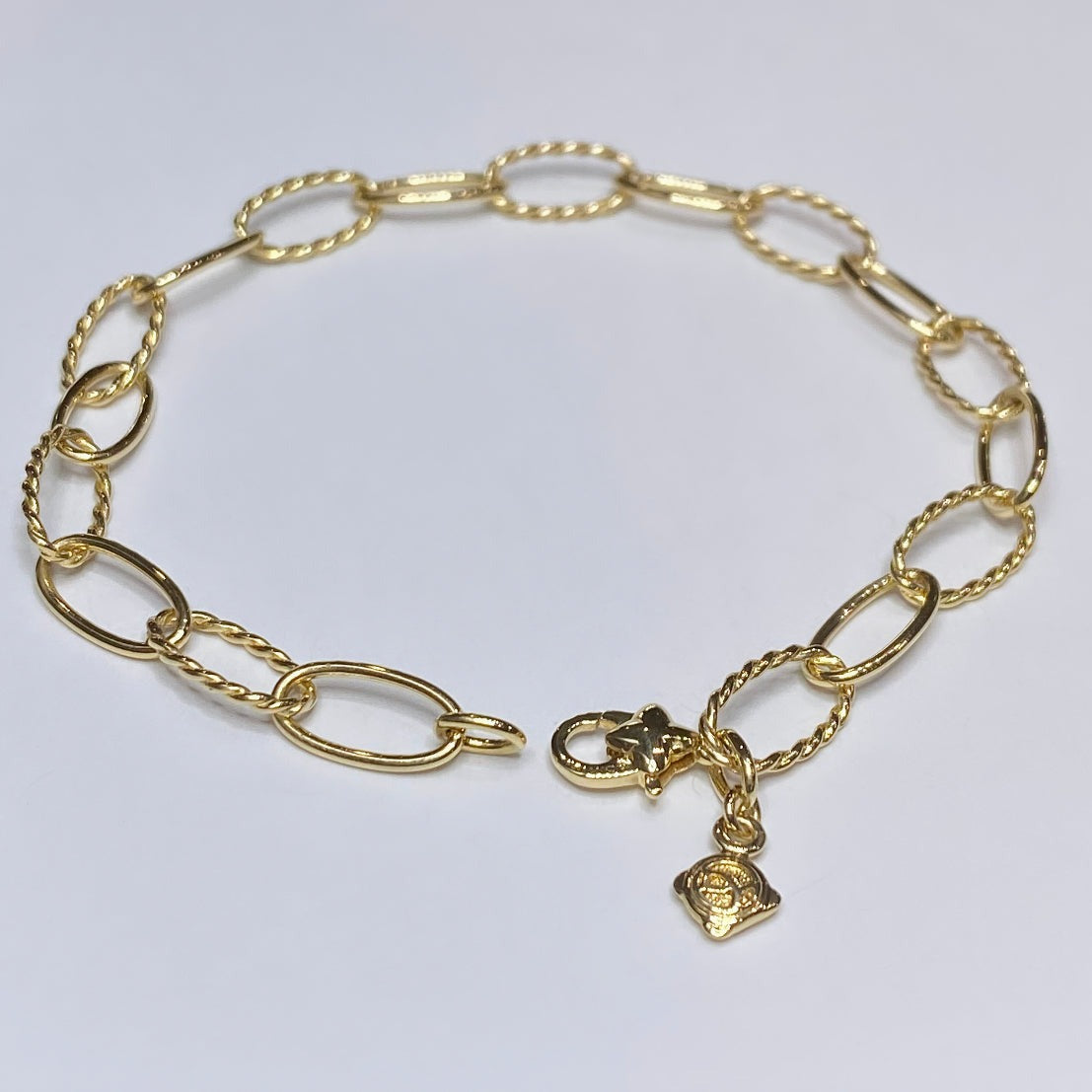 David Yurman Oval Link Bracelet 18k