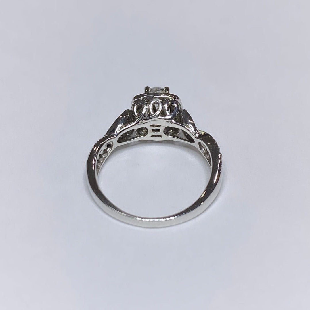 5/8ctw Diamond Halo 14k Engagement Ring