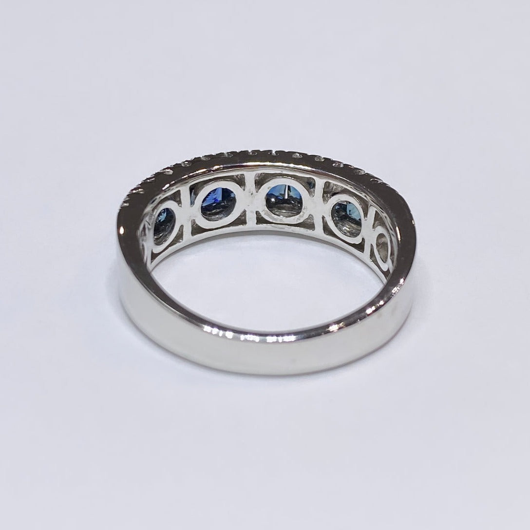 EFFY diamond & sapphire band 14k