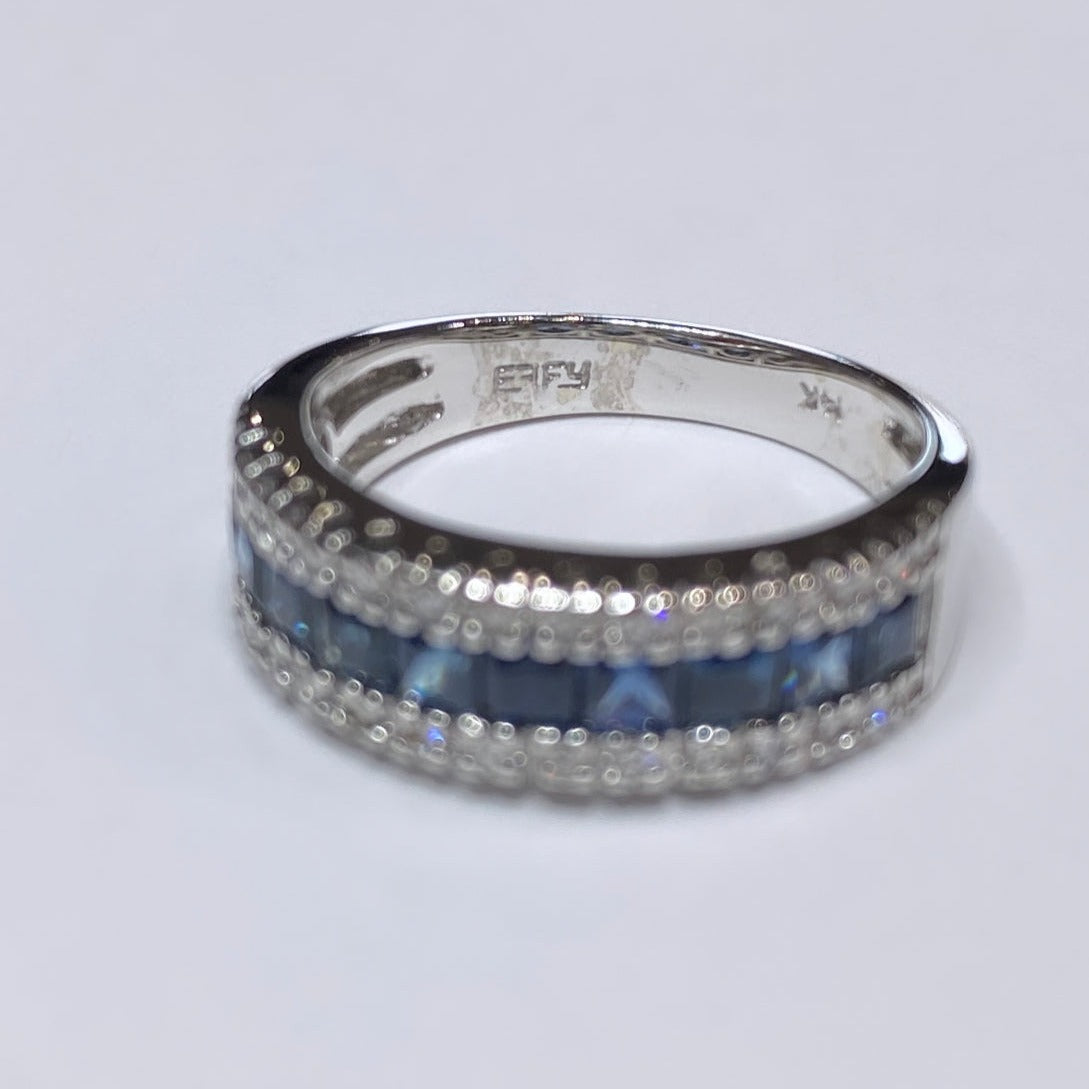 EFFY diamond & sapphire band 14k