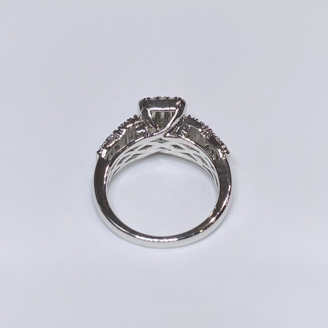 1ctw Diamond Frame Baguette Ring