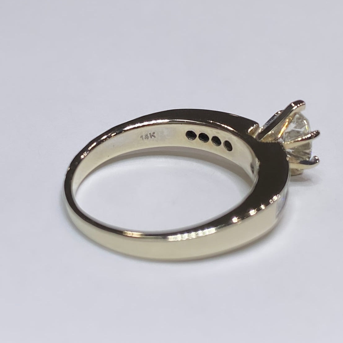 1ctw Oval & Princess Cut Diamond Ring 14k