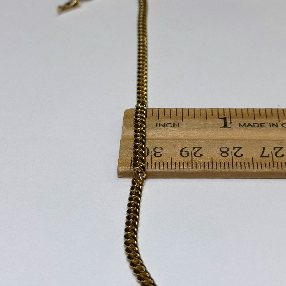 14k Solid Curb Link Chain