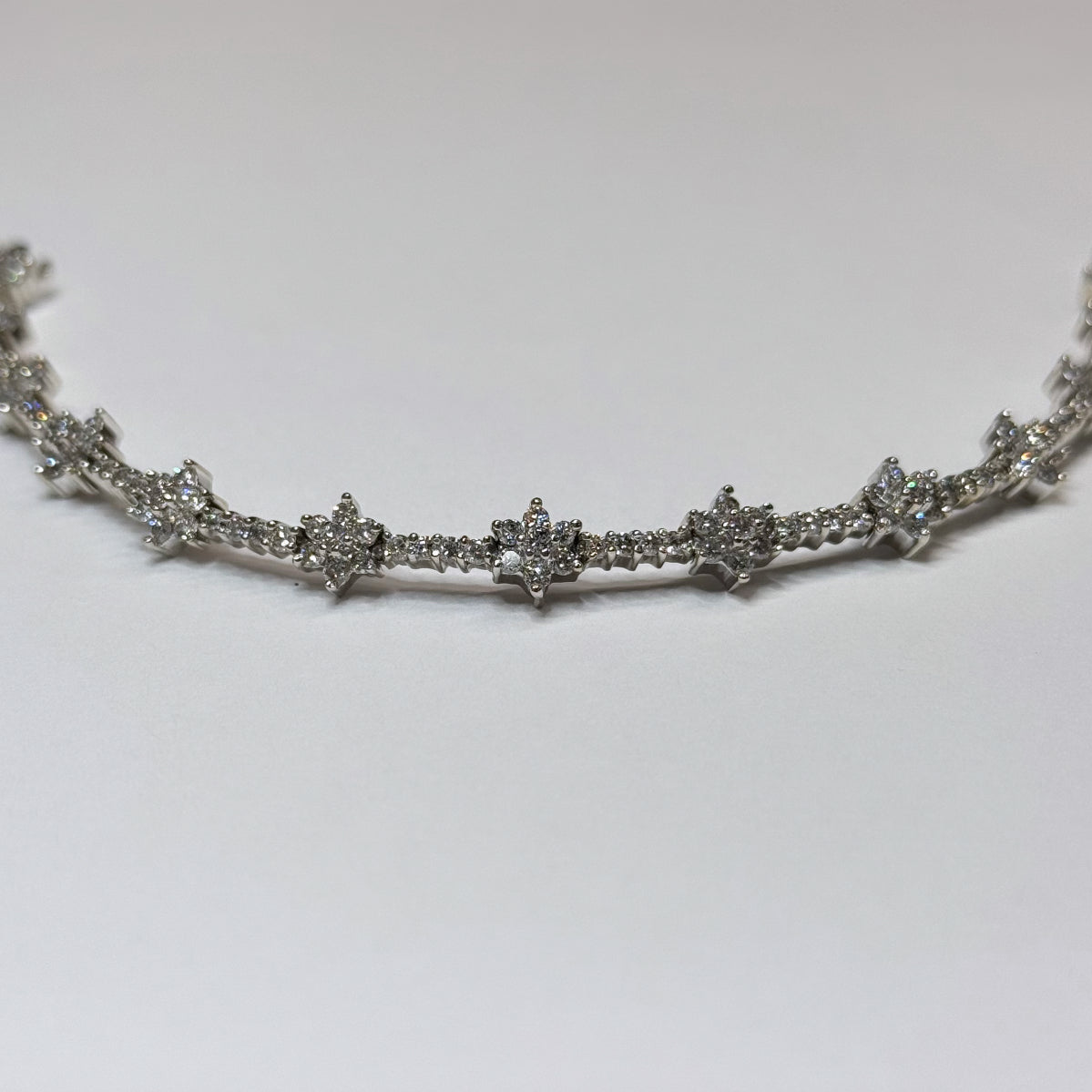 14k 3 1/2ctw Diamond Star Bracelet