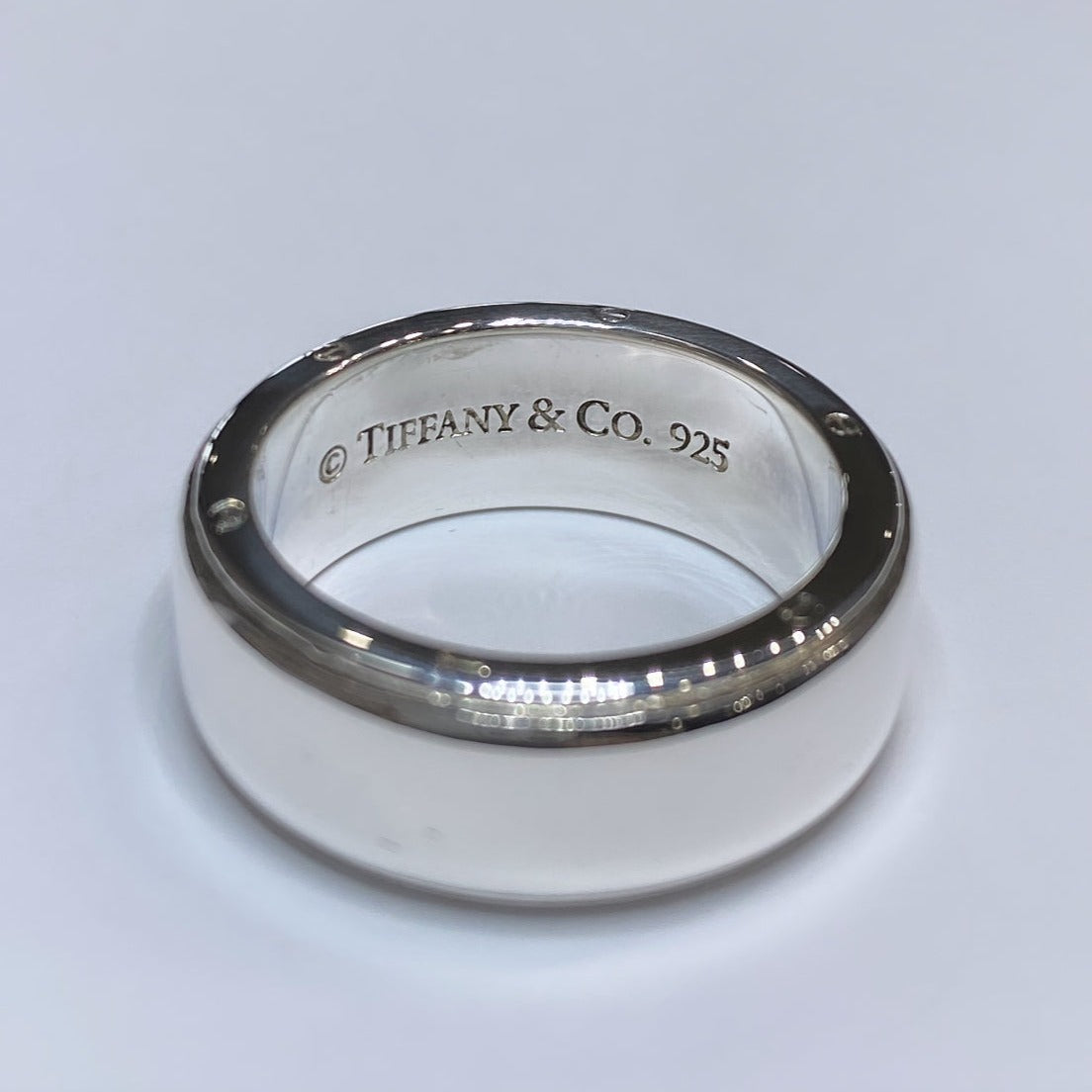 T & Co. Nail Head Wide Ring 925