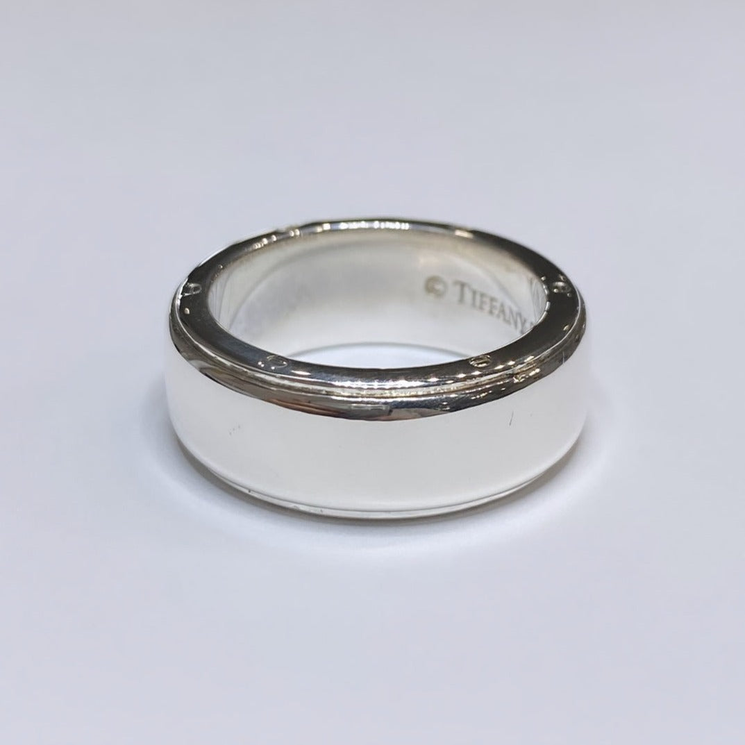 T & Co. Nail Head Wide Ring 925