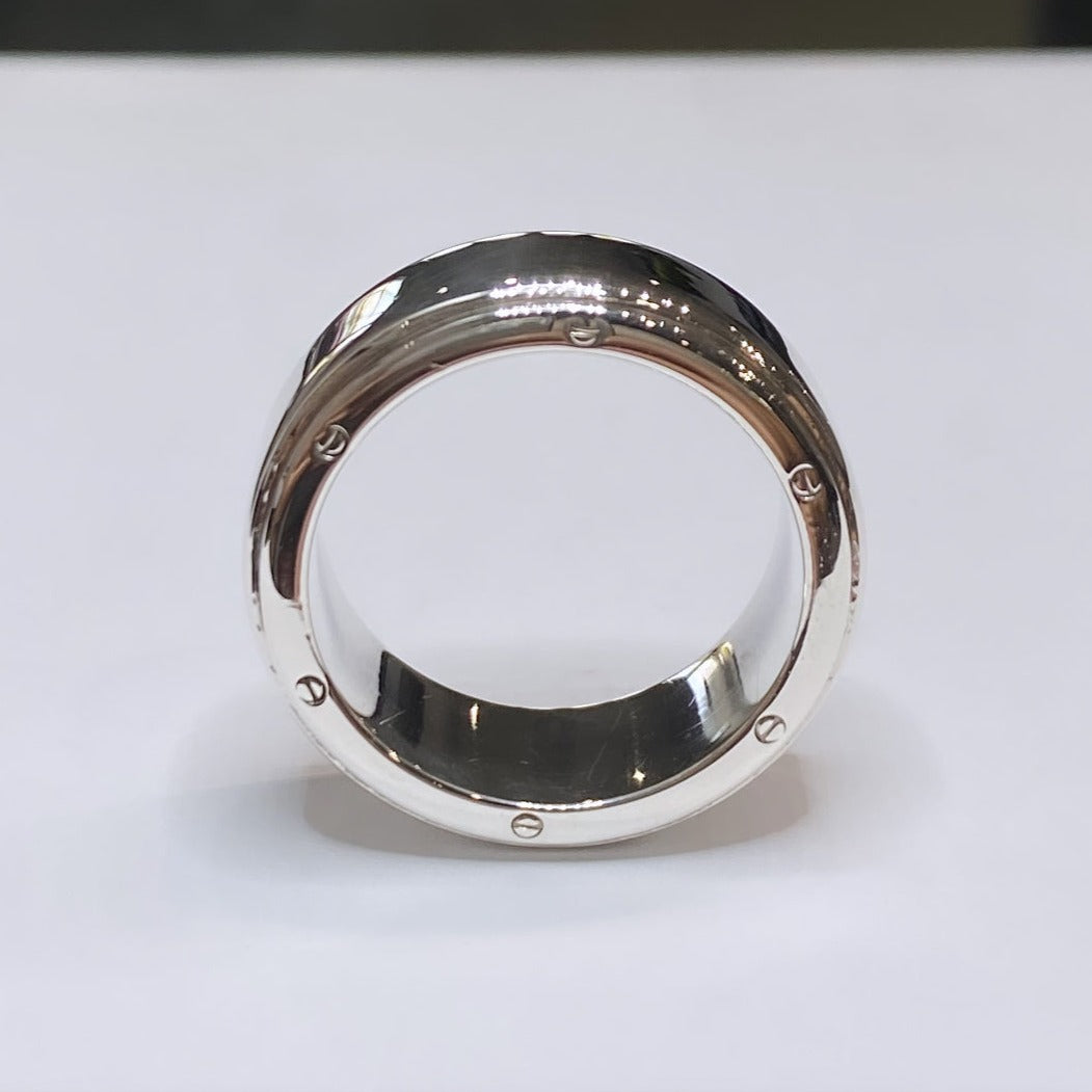 T & Co. Nail Head Wide Ring 925