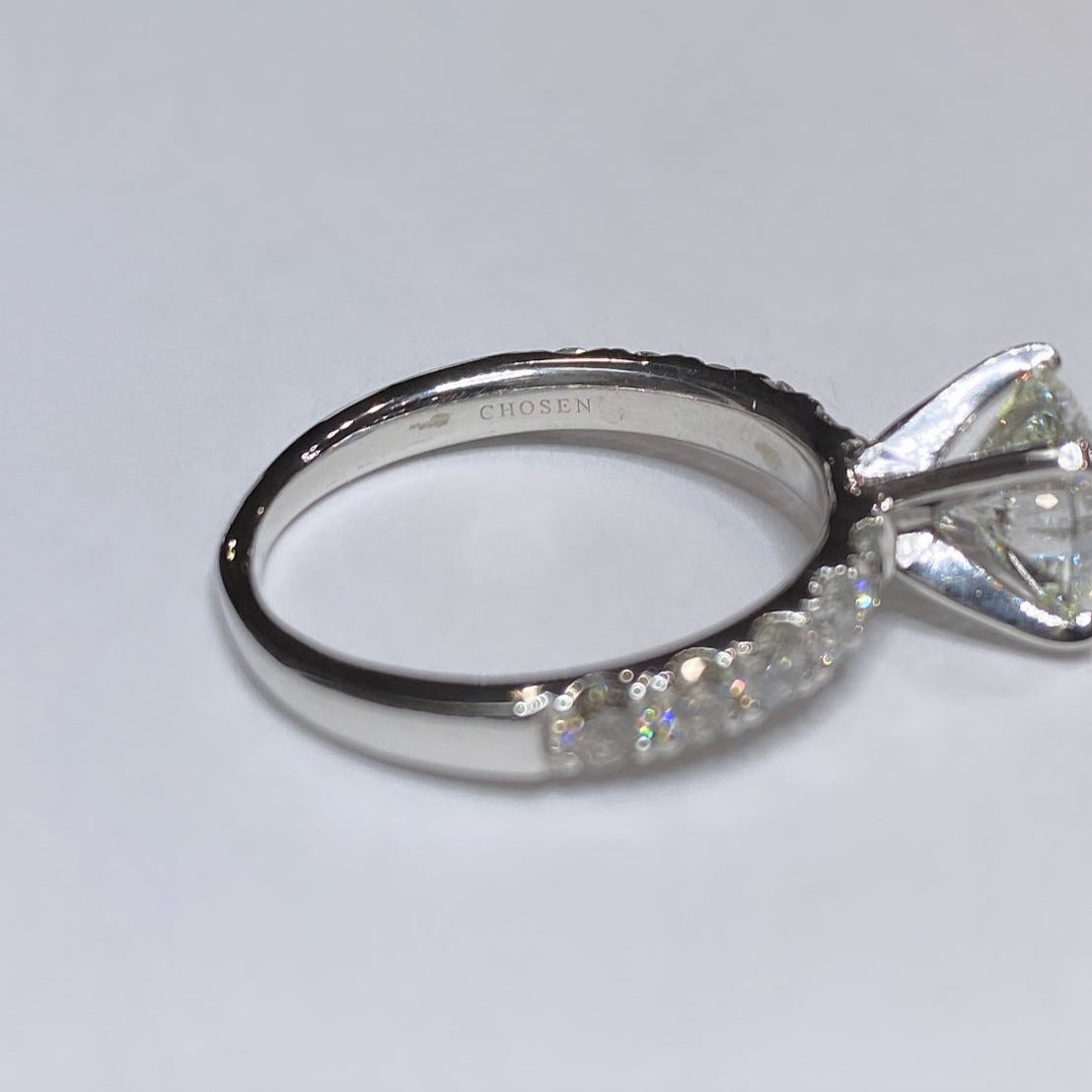 2.08ct Round Brilliant Diamond Platinum Ring