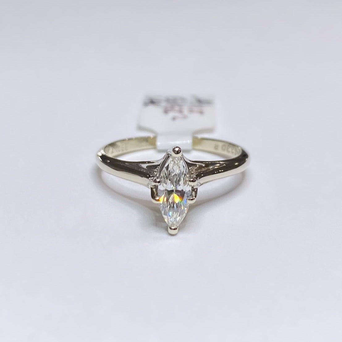 0.41ct Marquise Shape Diamond Solitaire 14k