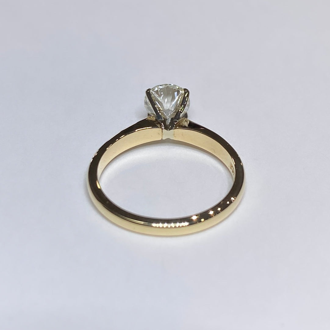 1ct Round Brilliant Diamond Solitaire 14k