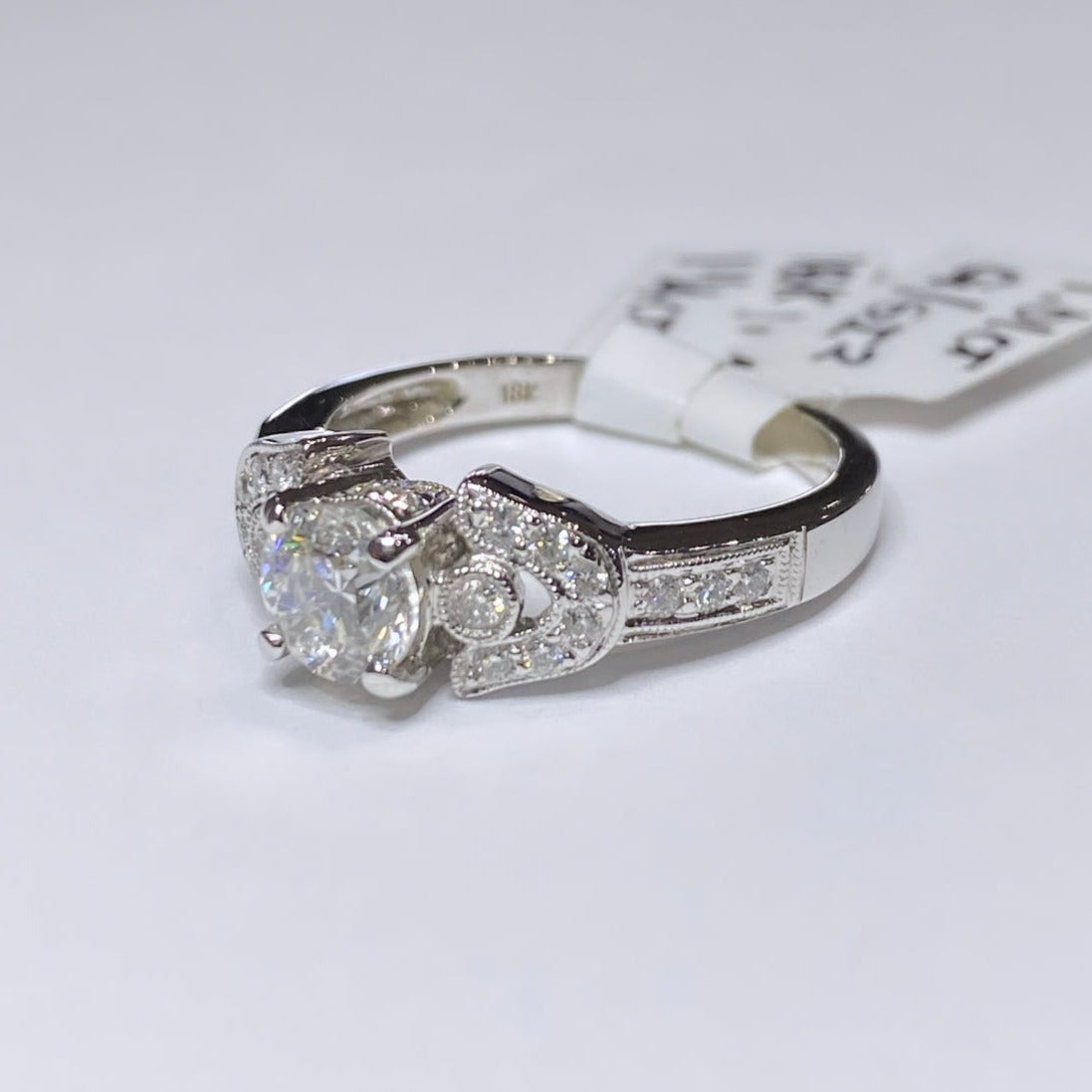 1ct Round Tulip Engagement Ring
