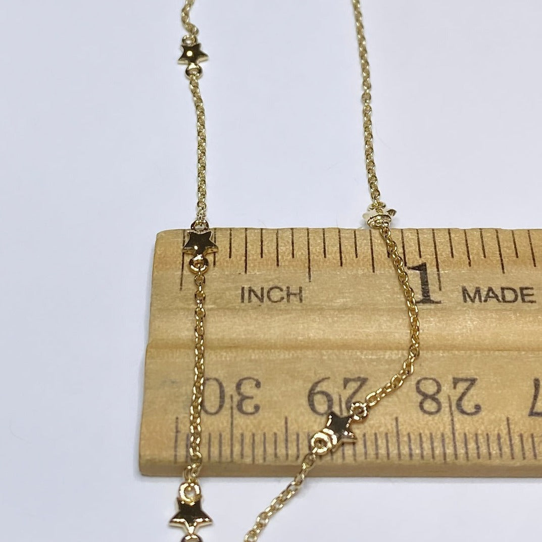 14k Stationary Star Necklace