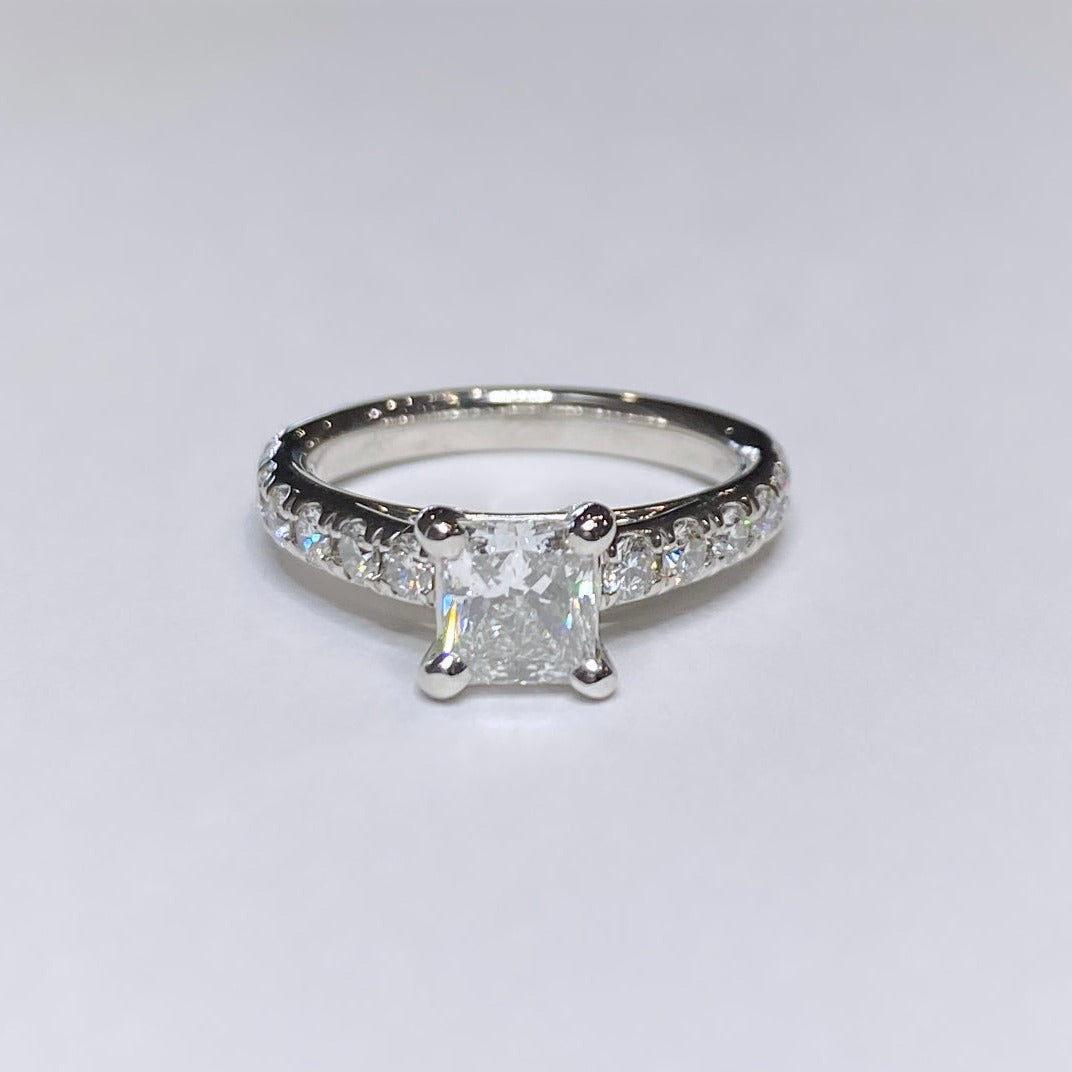 14k Princess Cut Bridal Set