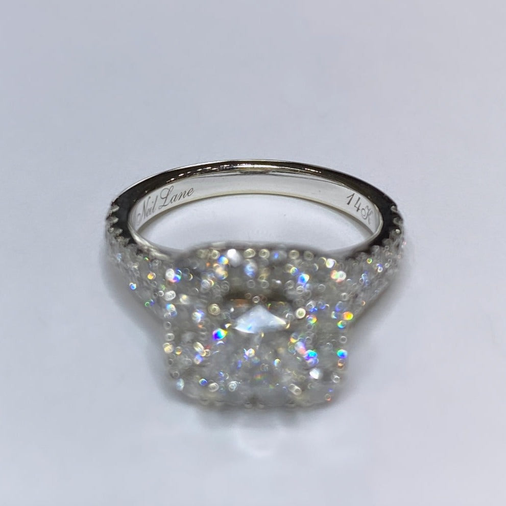 Neil Lane Cushion Cut Diamond Engagement Ring