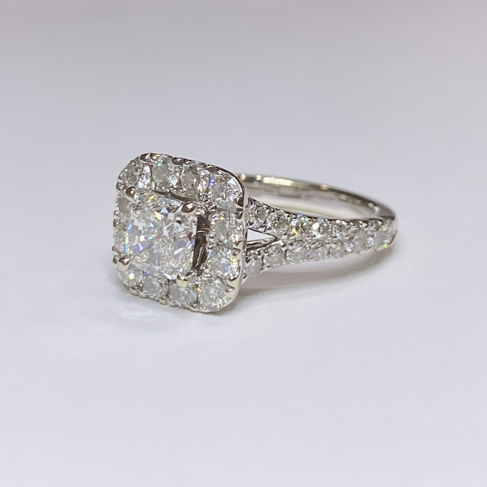 Neil Lane Cushion Cut Diamond Engagement Ring