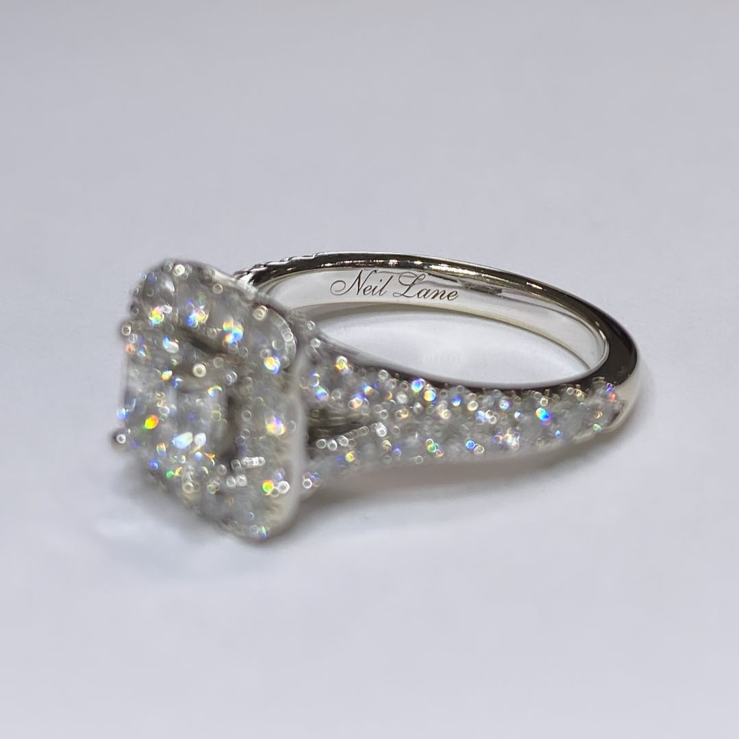 Neil Lane Cushion Cut Diamond Engagement Ring