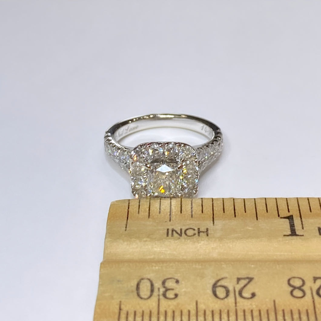 Neil Lane Cushion Cut Diamond Engagement Ring