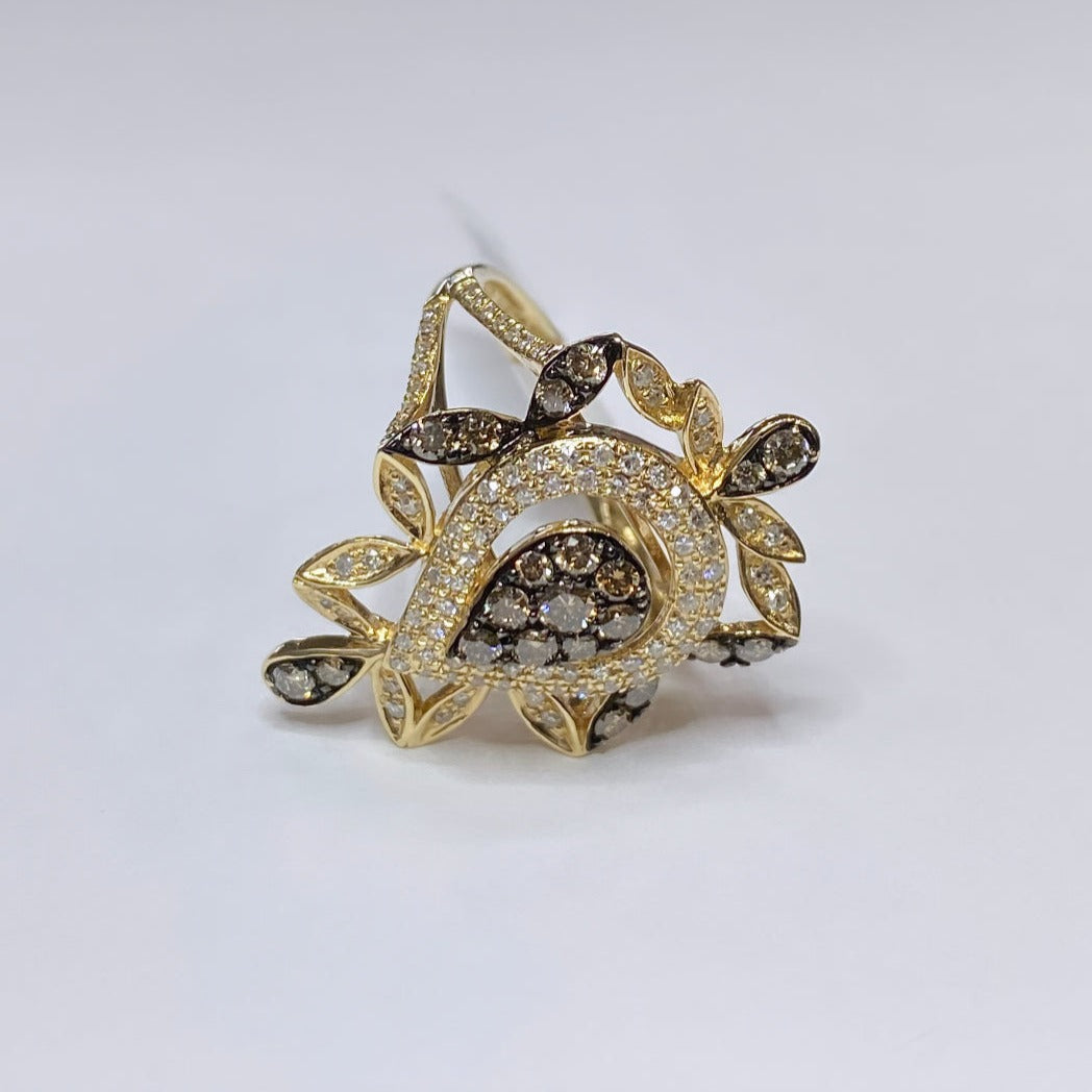 Effy 14k Espresso Diamond Filagree Ring