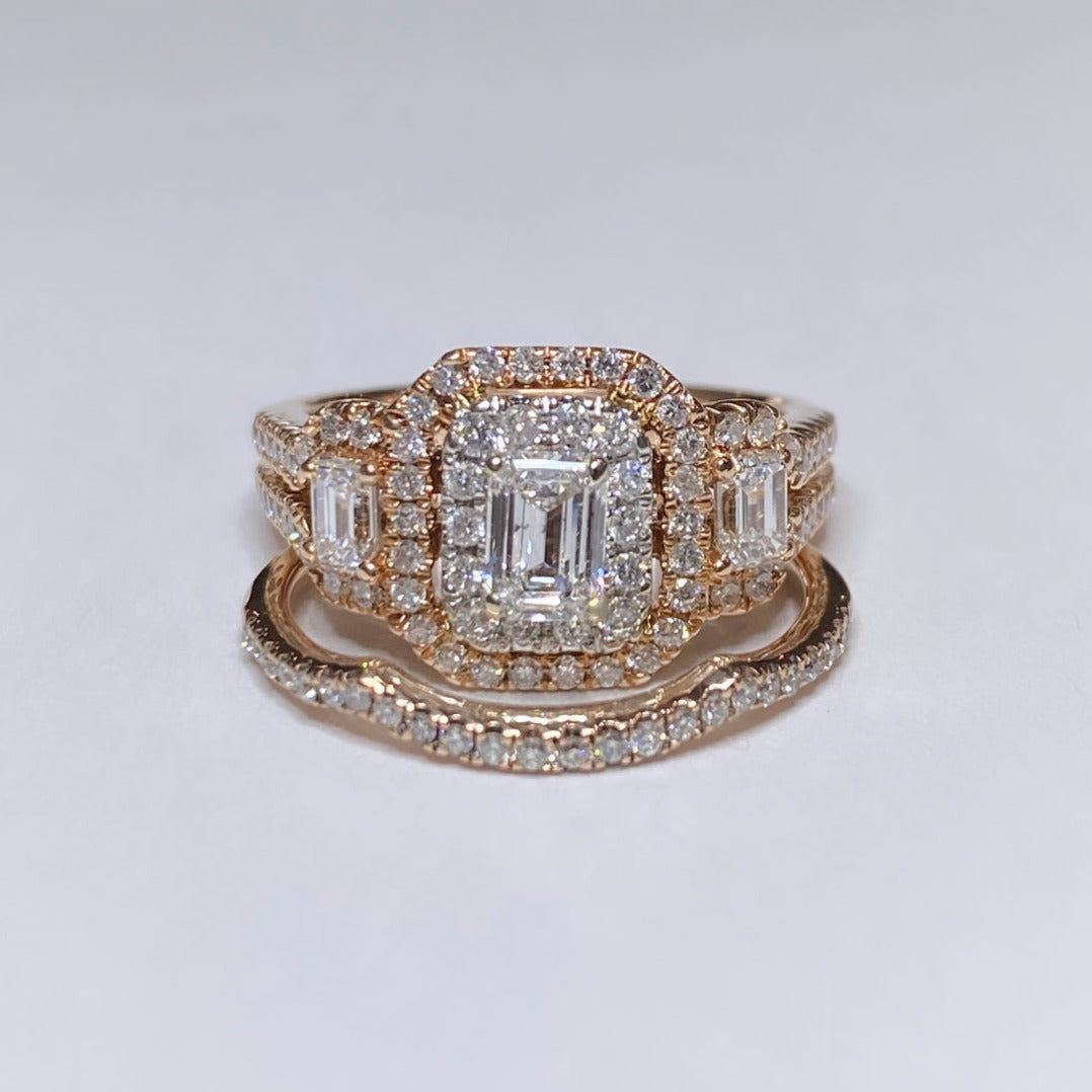 Emerald cut diamond kay on sale jewelers