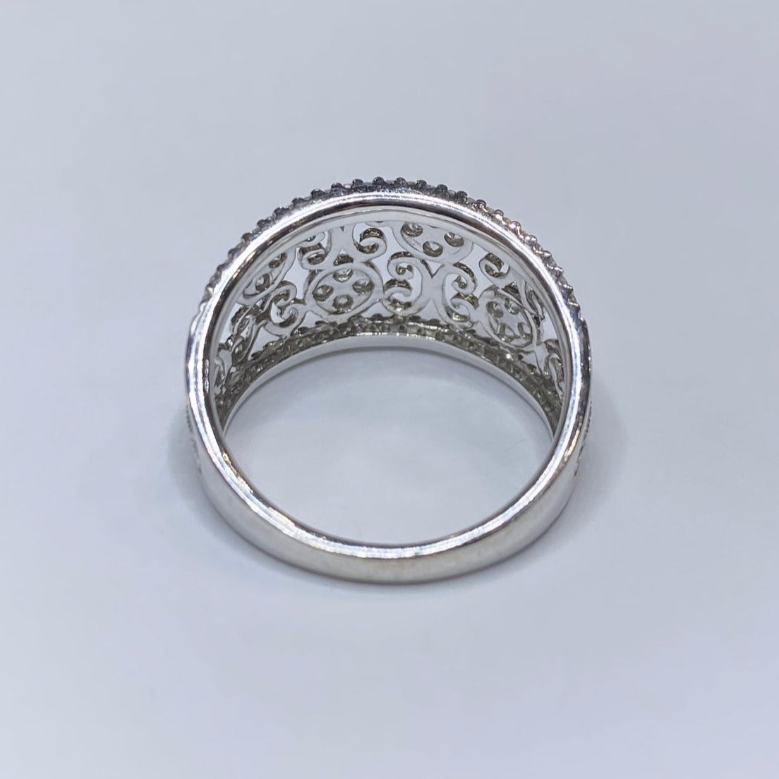14k Diamond Filagree Band 1/2ctw