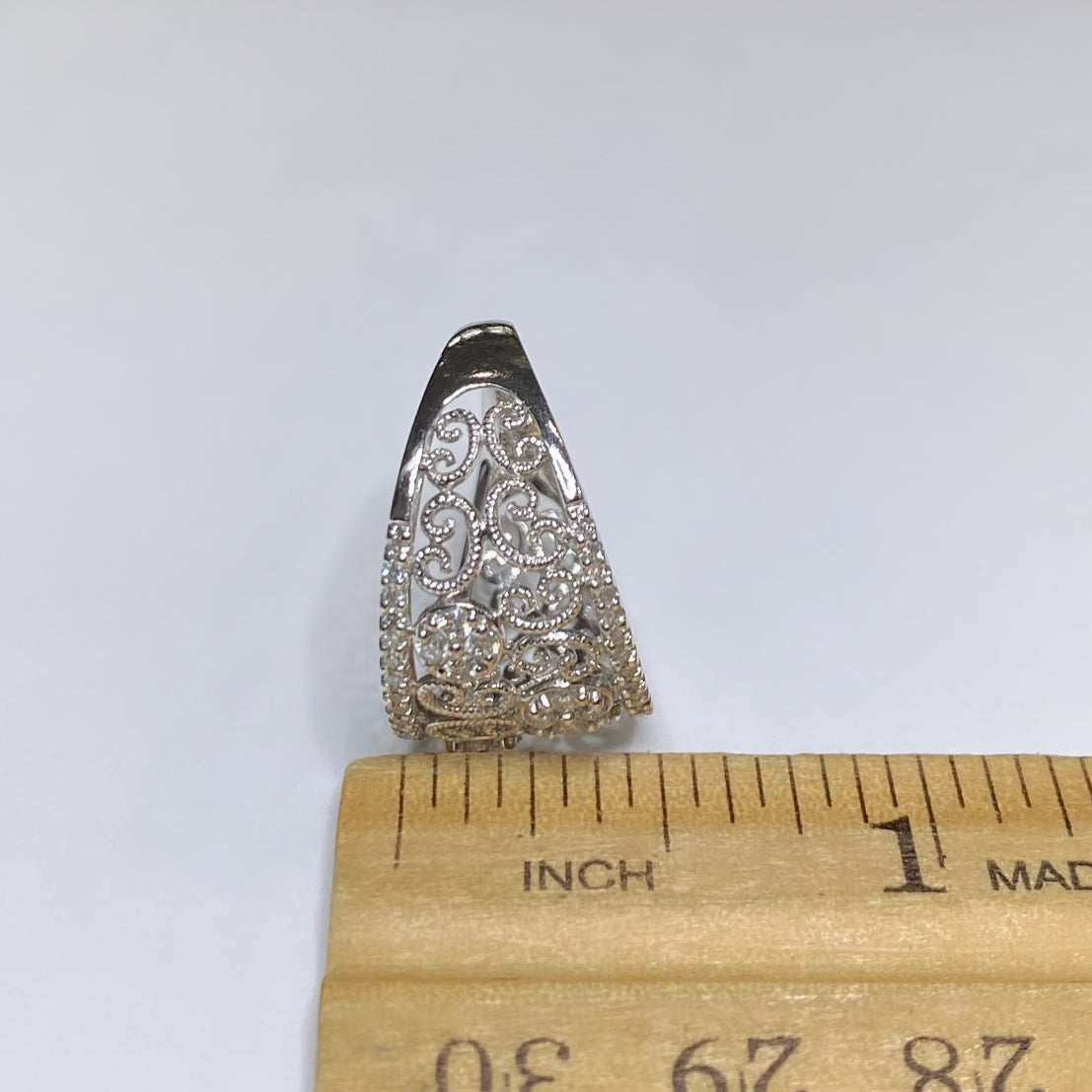 14k Diamond Filagree Band 1/2ctw