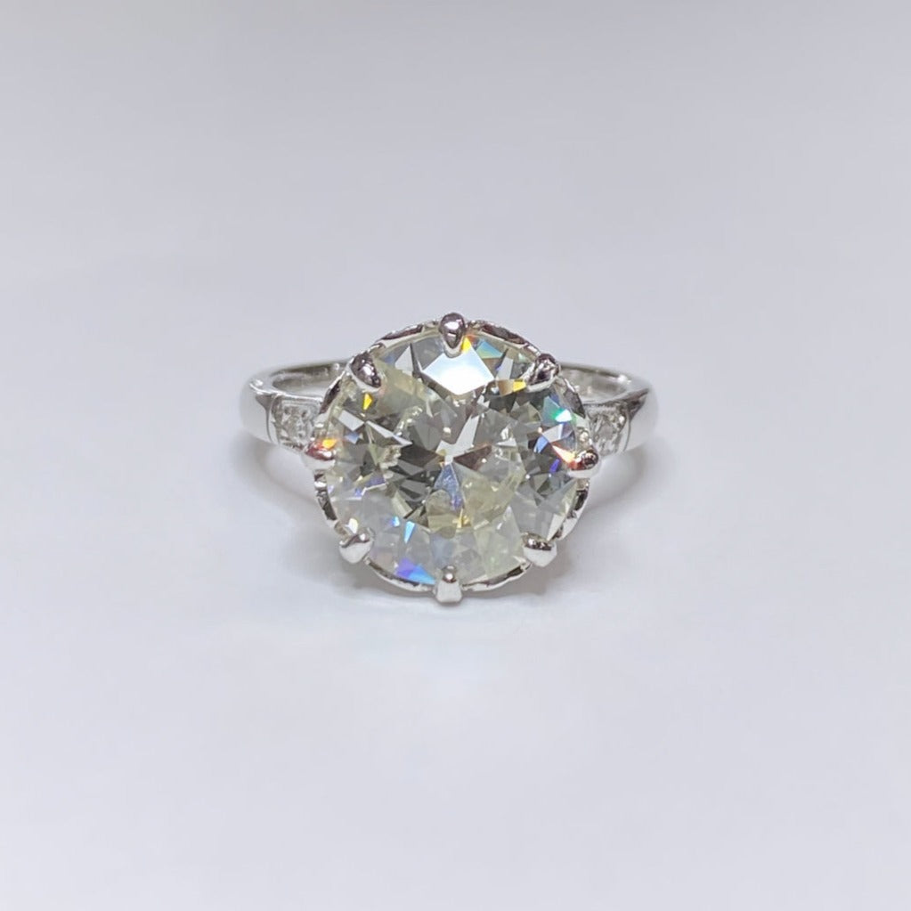 Vintage 3.64ct European Cut Diamond Ring