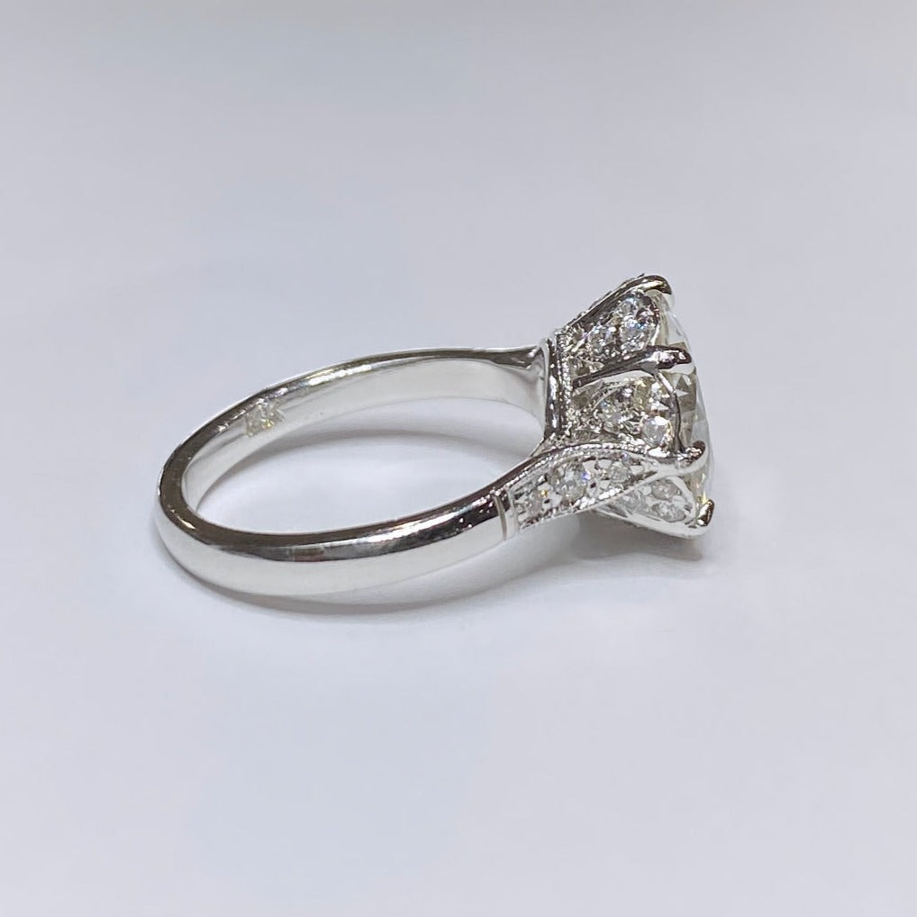 Vintage 3.64ct European Cut Diamond Ring
