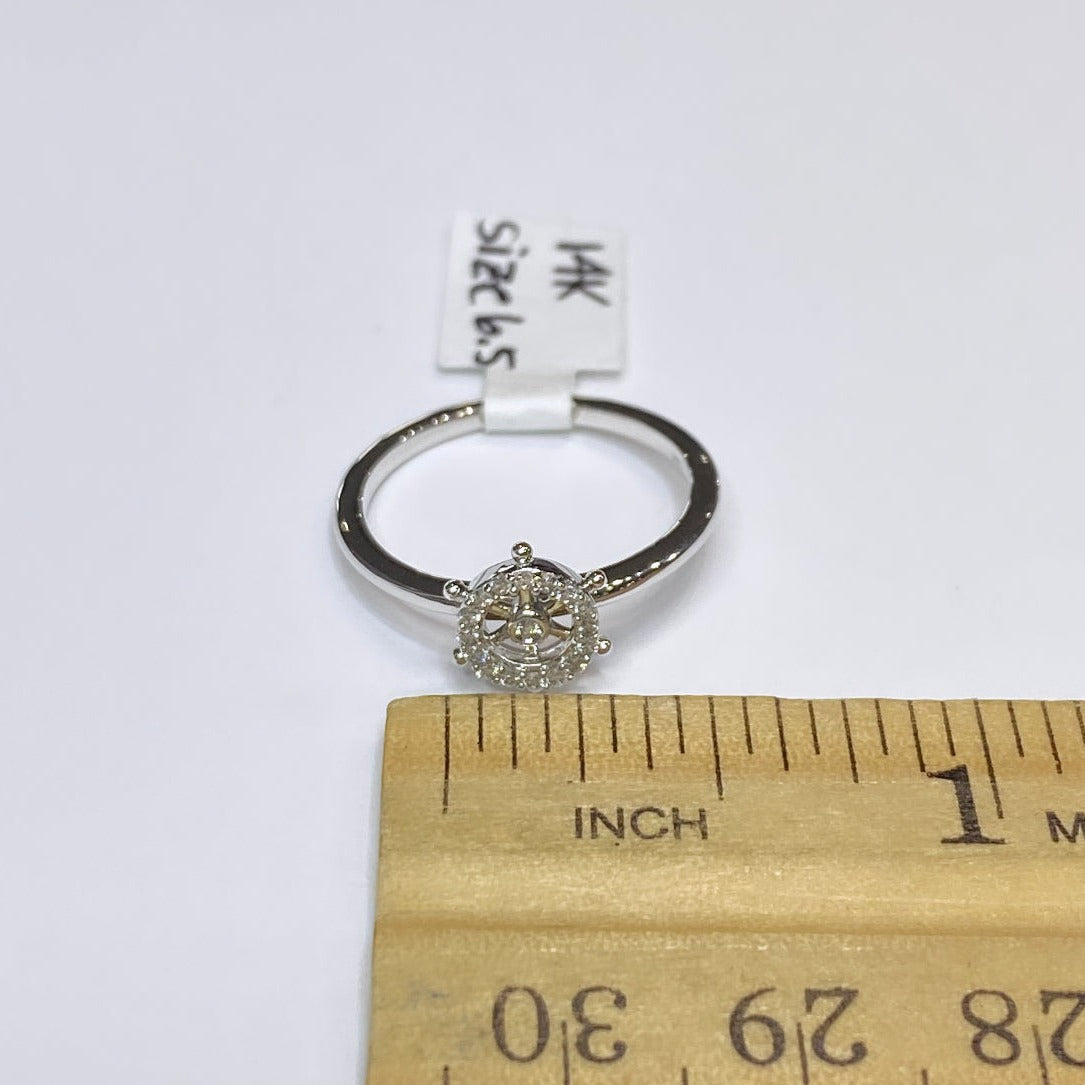 14k Diamond Ship Wheel Ring