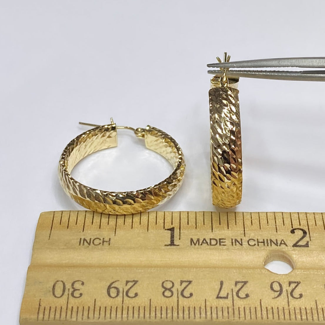 10k Medium Hoop Earrings