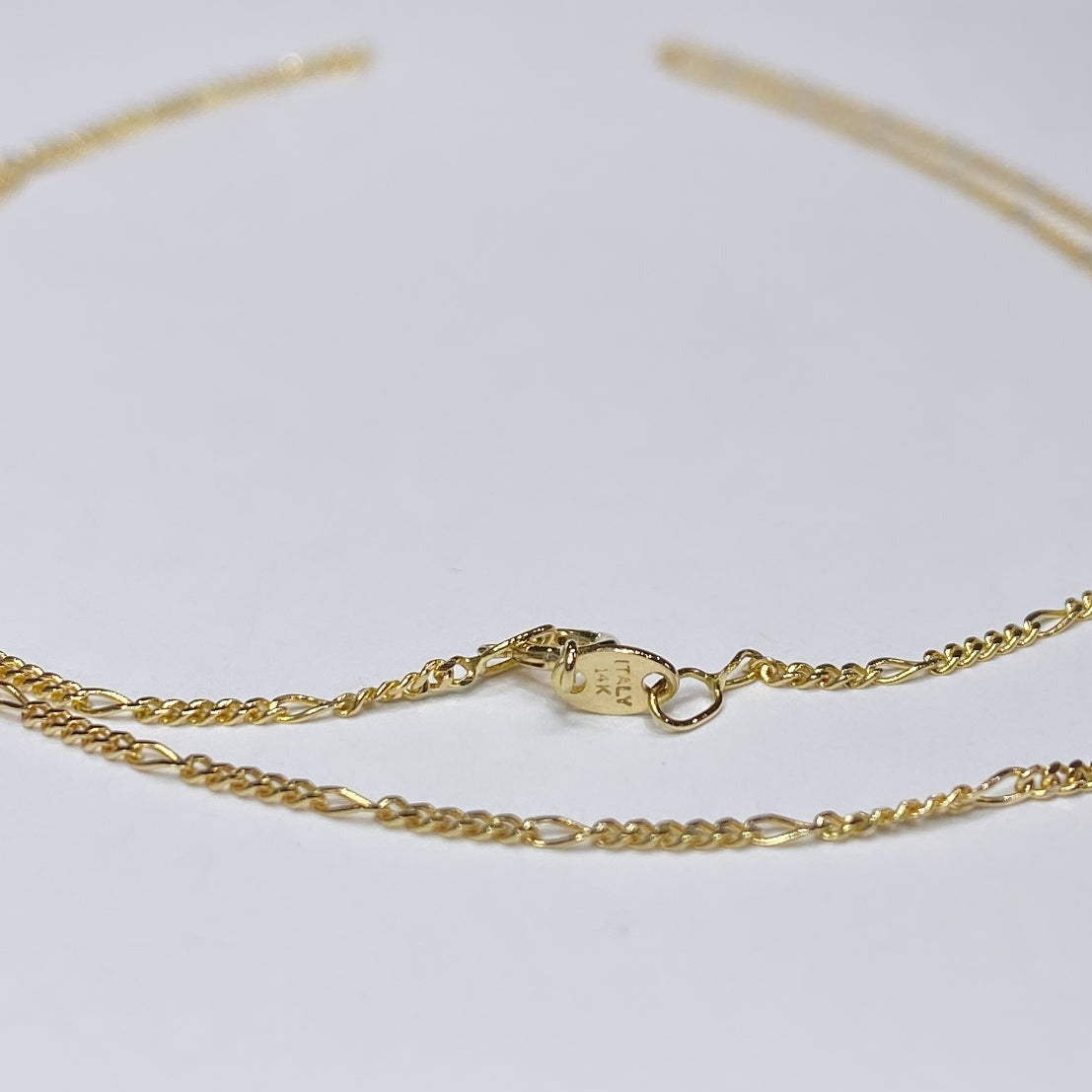 14k Thin Figaro Link Chain