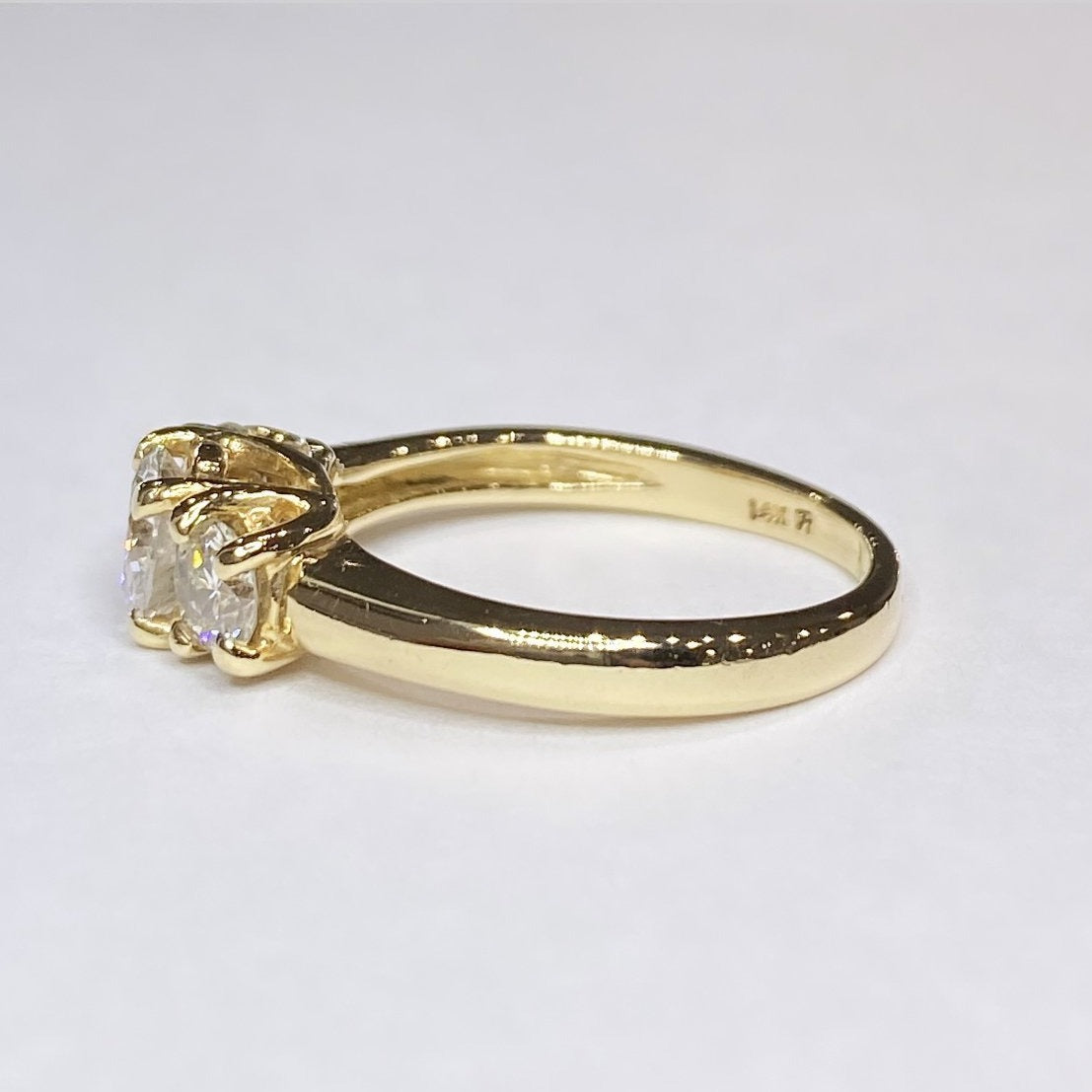 14k Three Stone Ring