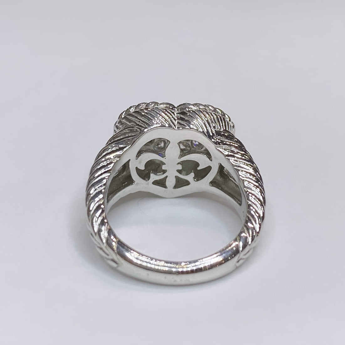 Judith Ripka Cluster Heart Ring 925