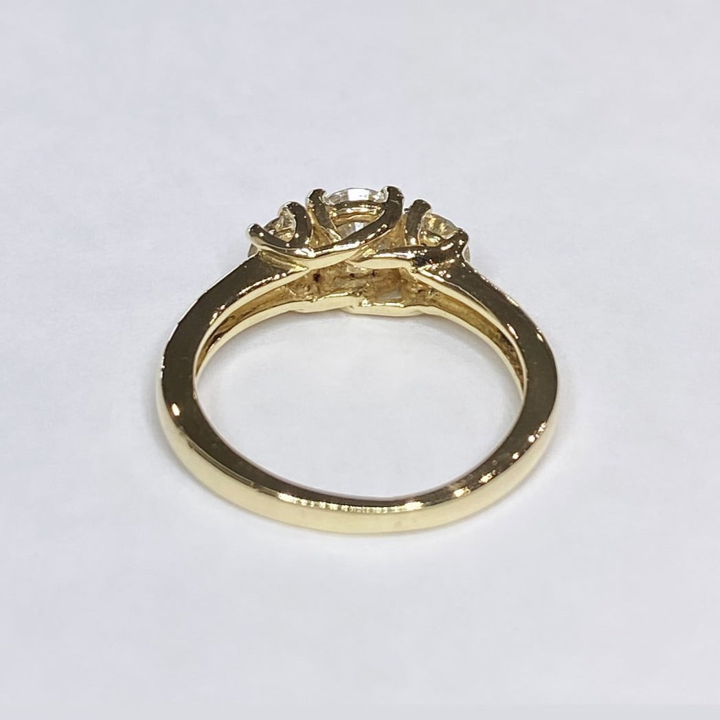 14k Three Stone Ring
