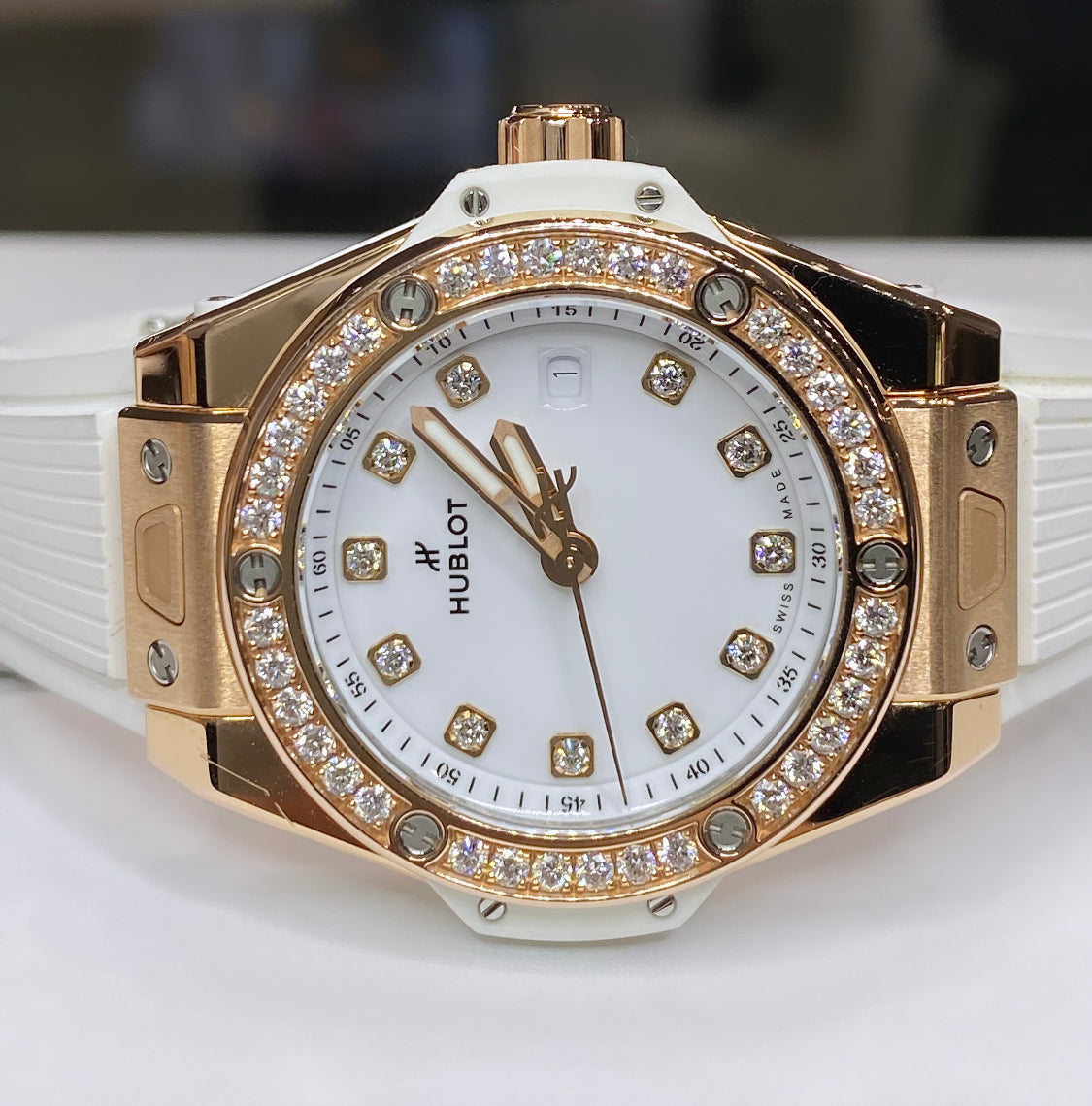 Hublot Big Bang / One Click King Gold White Diamonds