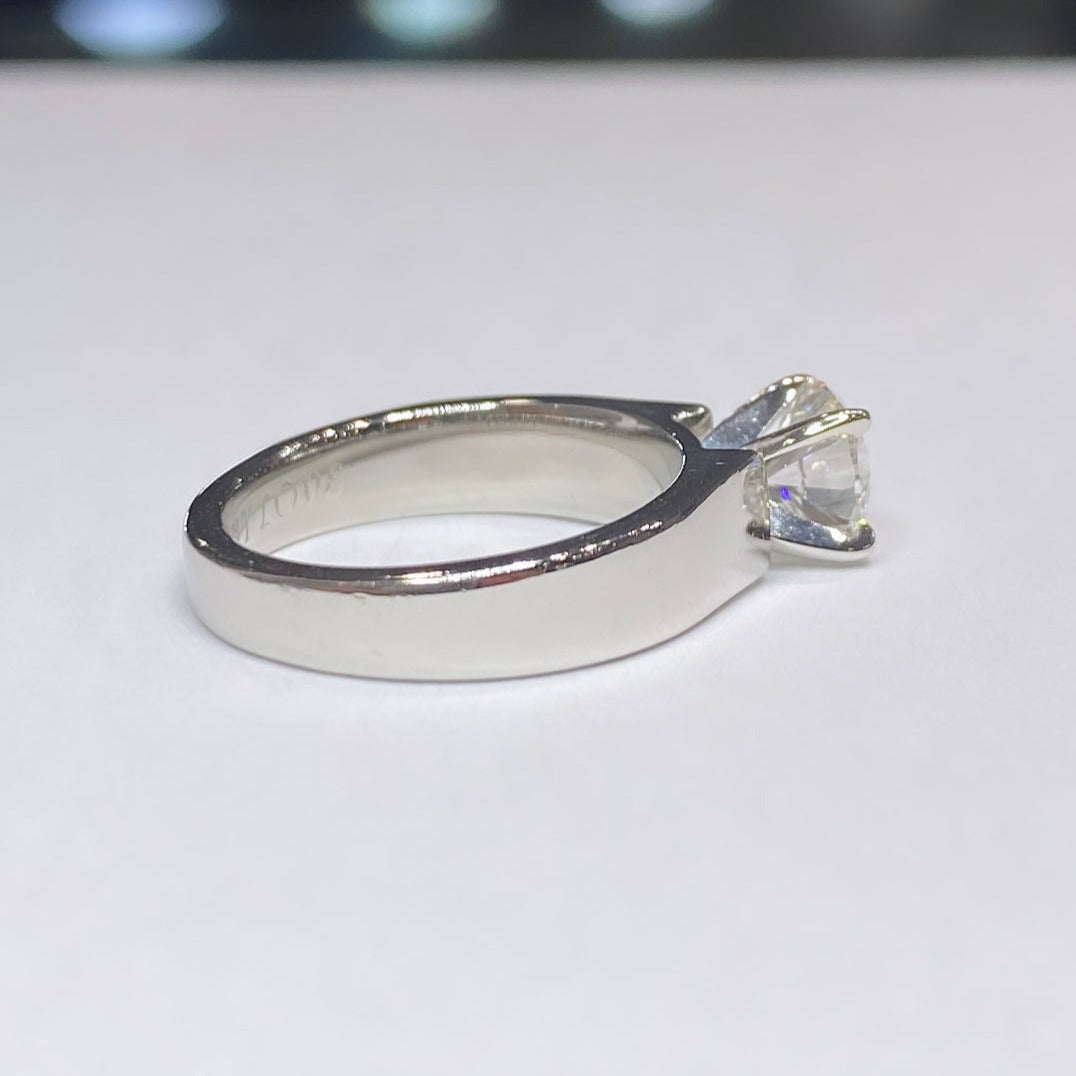 1ct G.I.A. Certified Round Brilliant Solitaire