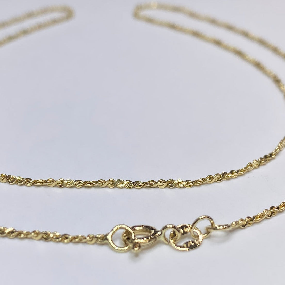 14k Thin Twisted Chain