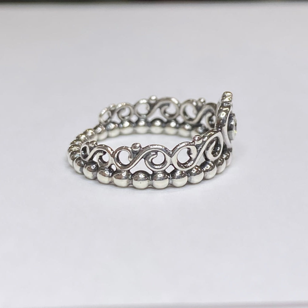 Pandora 925 Tiara Ring With CZ