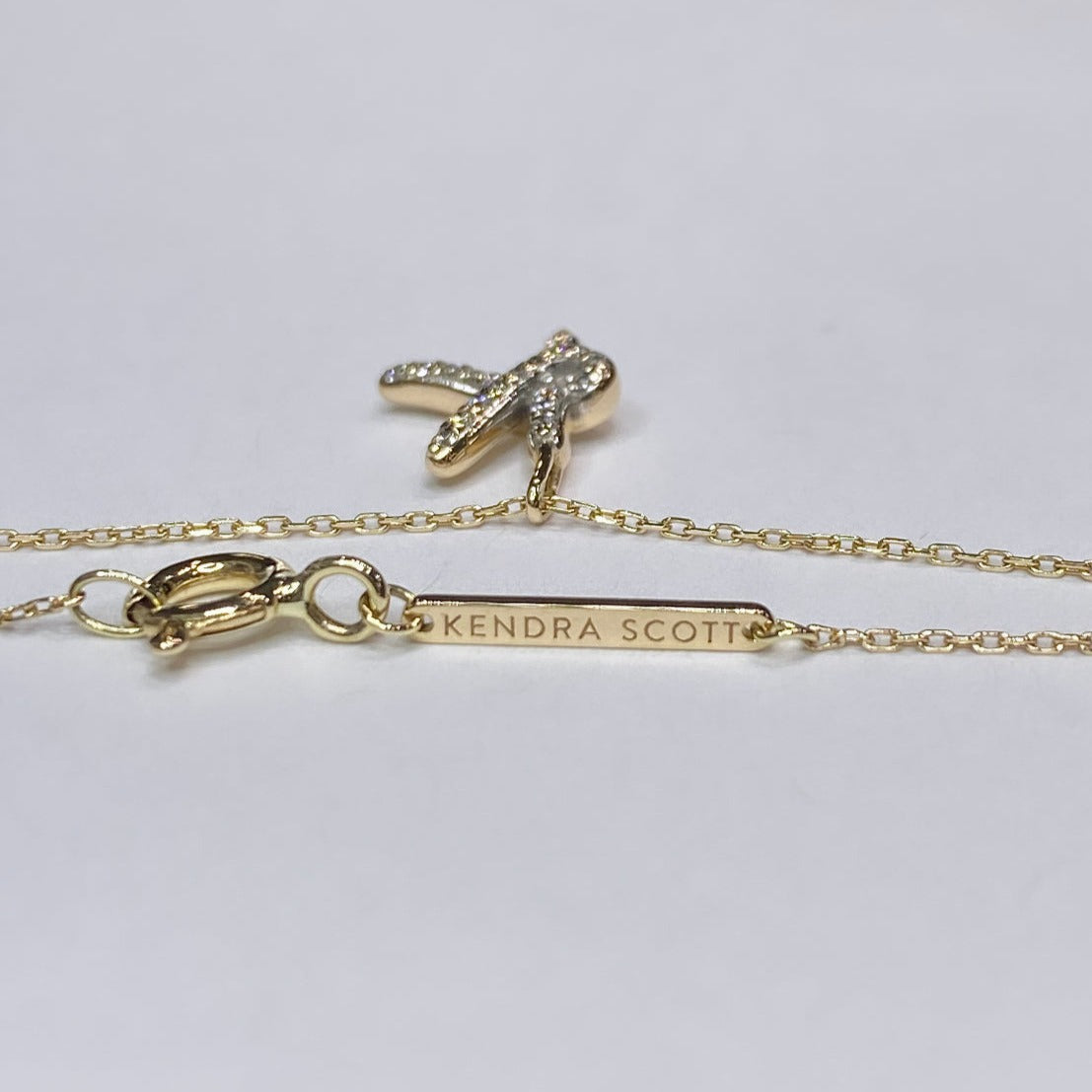 Kendra Scott Initial ‘K’ Diamond Necklace