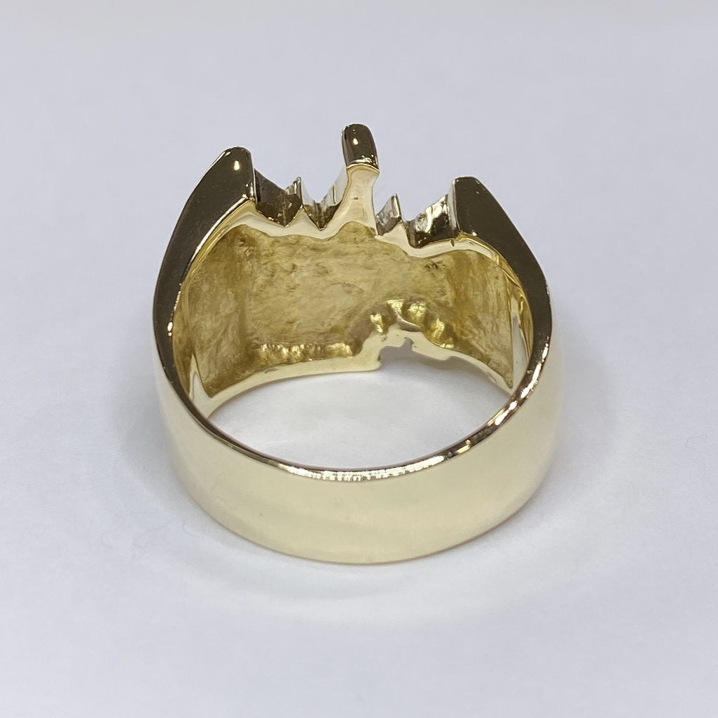 14k Diamond Crown Ring