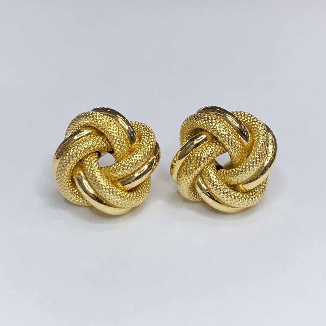 18k Knotted Post Earrings