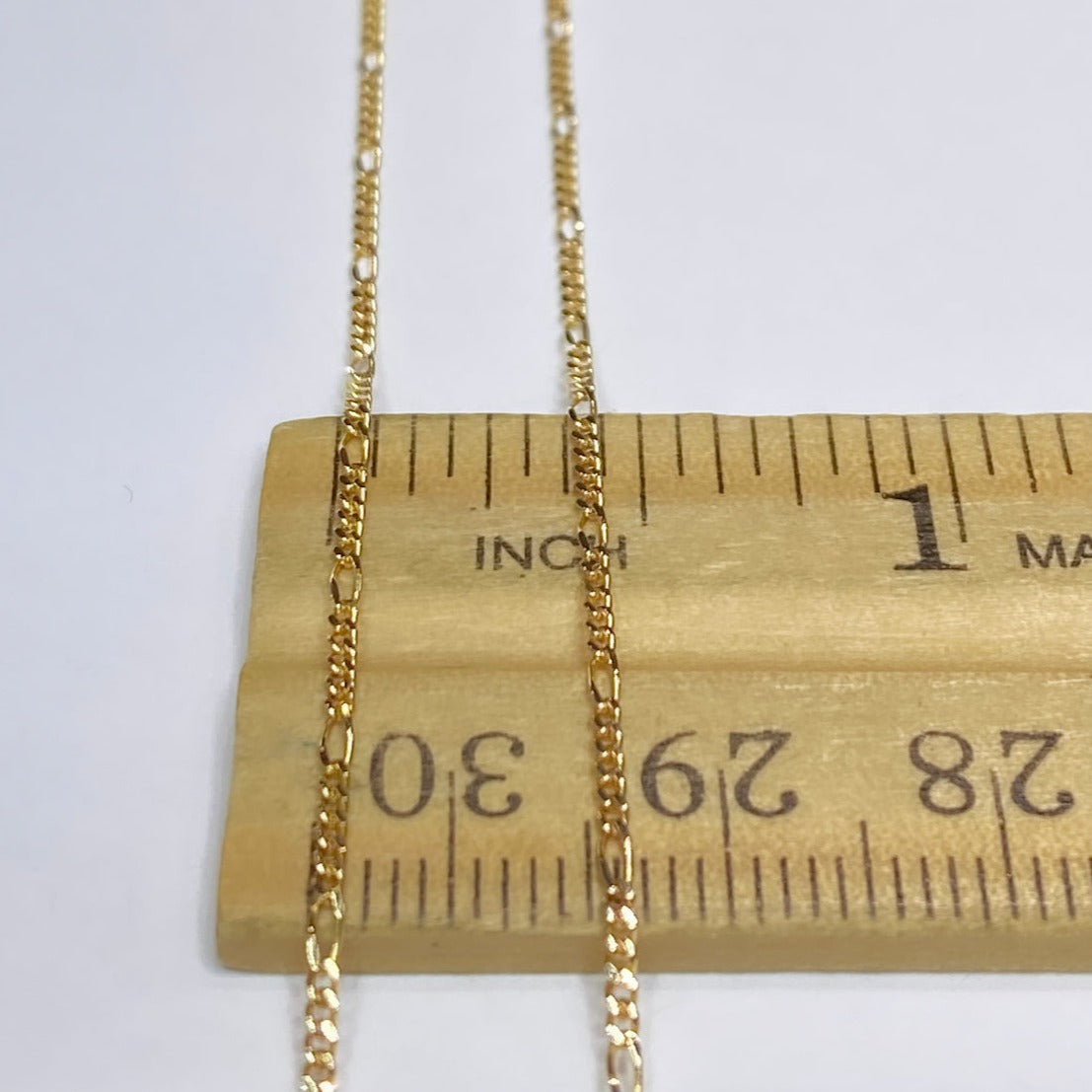 14k Thin Figaro Link Chain
