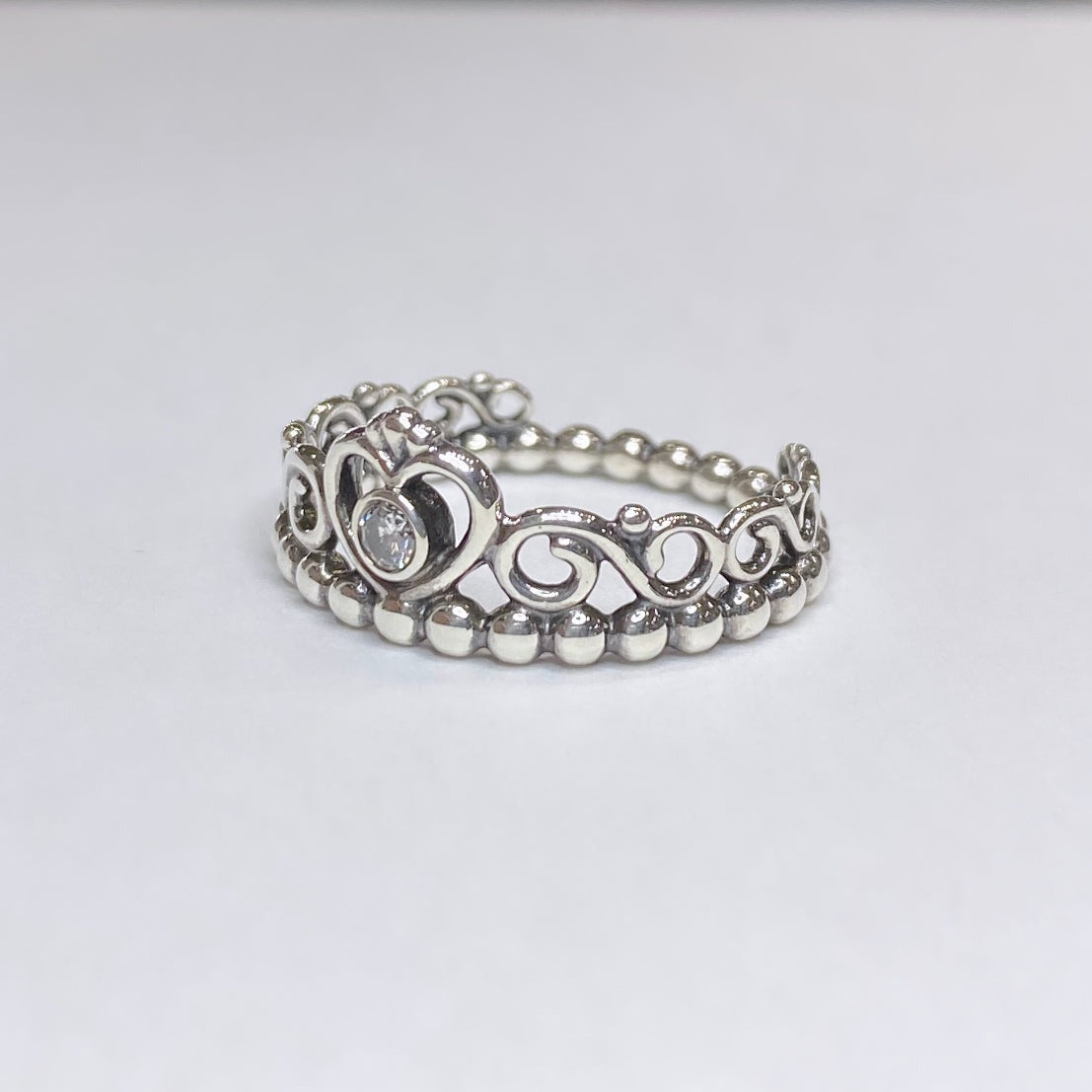 Pandora 925 Tiara Ring With CZ