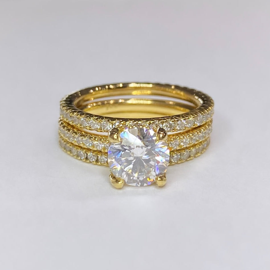 1.50ct Round Brilliant Diamond Bridal Set 18k