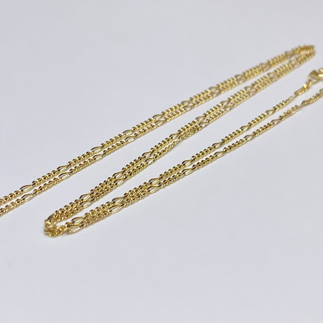 14k Thin Figaro Link Chain