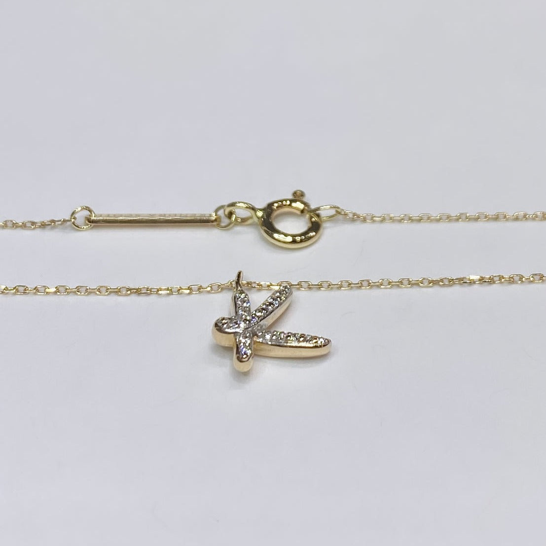 Kendra Scott Initial ‘K’ Diamond Necklace