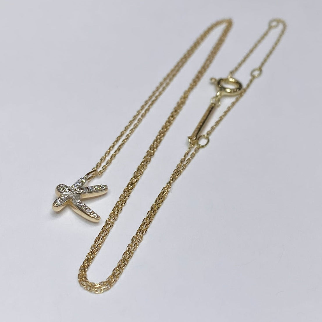 Kendra Scott Initial ‘K’ Diamond Necklace