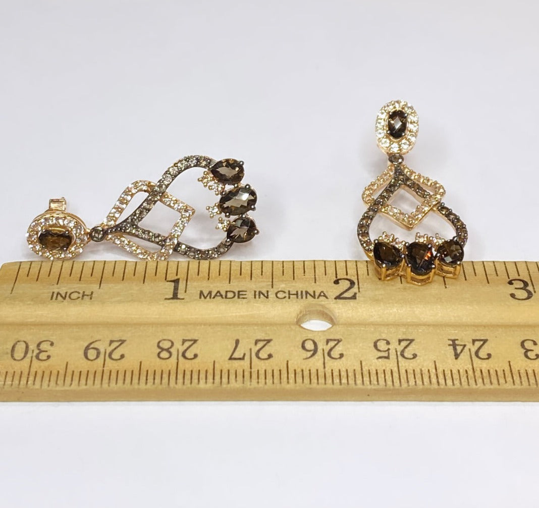 LeVian Chandelier Topaz Earrings