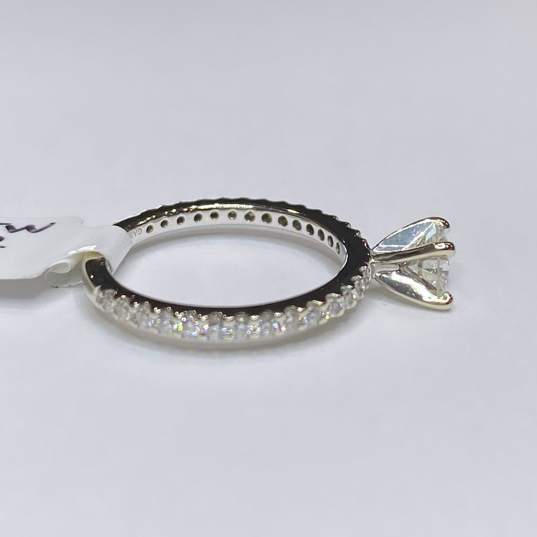 Gabriel & Co. 1.05tcw Diamond Engagement Ring