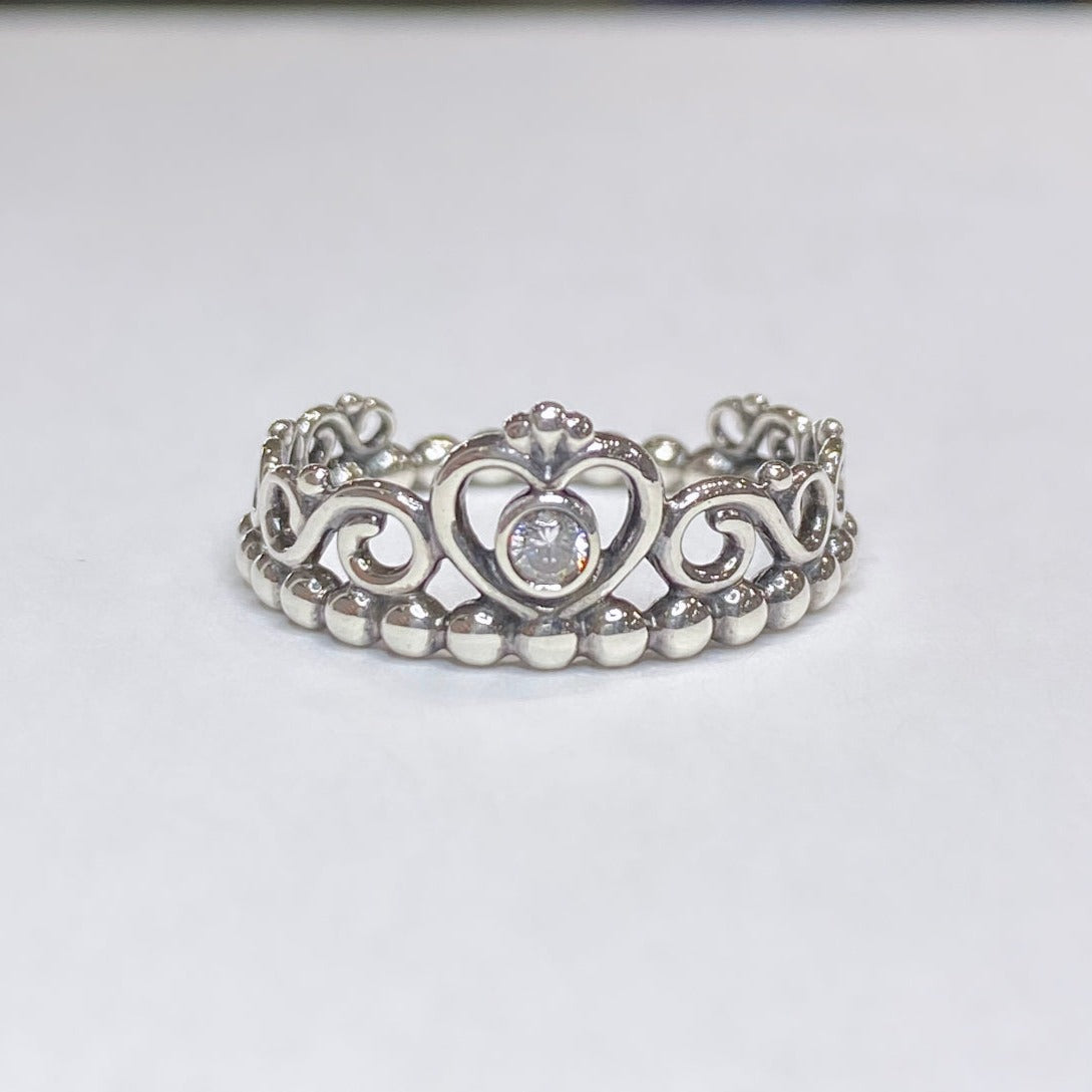 Pandora 925 Tiara Ring With CZ